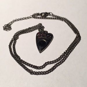 Black Ouija Hot Topic Planchette Necklace